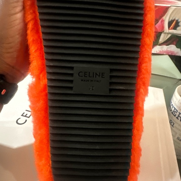 Celine fur triomphe slides - Picture 5 of 5